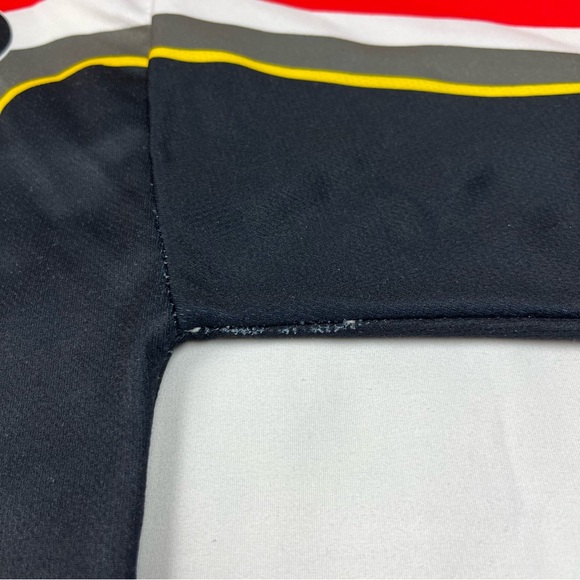 Vtg Answer Mens BMX Motocross Jersey XL 90s Red/Black Mock Neck A9 - Picture 7 of 10